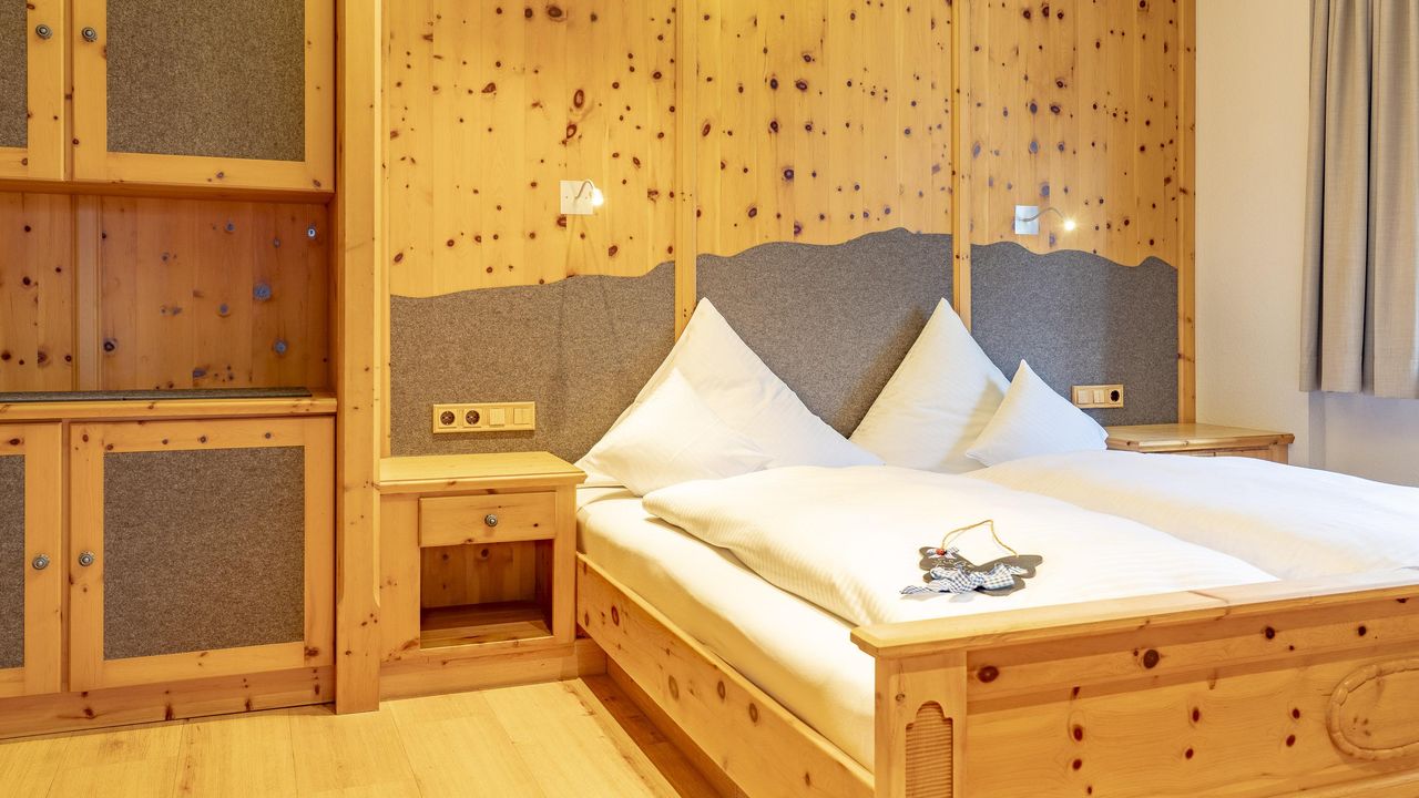 Ferienwohnung Heublume Schlafzimmer mit Filz-Ferie Ferienwohnung Heublume Schlafzimmer mit Filz-Ferie
